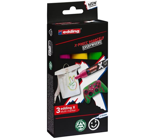 Edding 6900 X multi m. 3pcs set candy col.