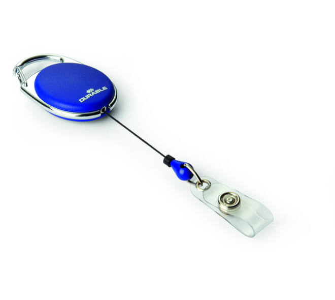 Afrolmechanisme Durable Style met drukknopsluiting blauw 10 stuks