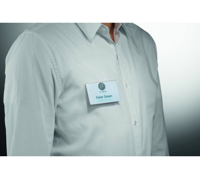 Badge Durable 8244 vlak met magneet 54x90mm place and hold 25 stuks