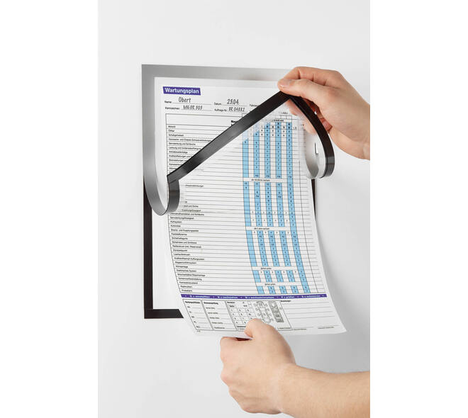 Duraframe Durable 498923 Note A4 magnetisch zilver