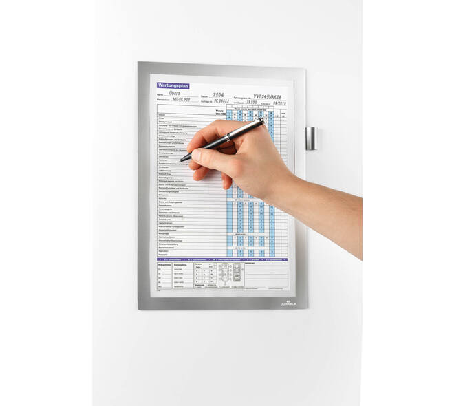 Duraframe Durable 498923 Note A4 magnetisch zilver