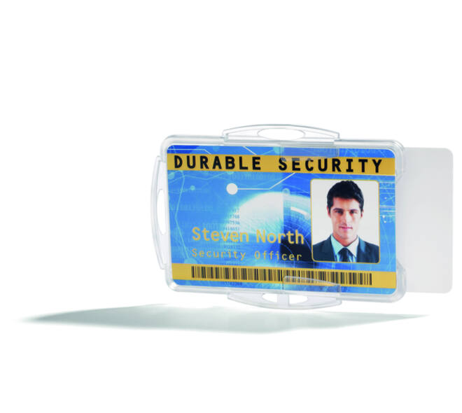 Badge Durable voor 2 kaarten 10 stuks