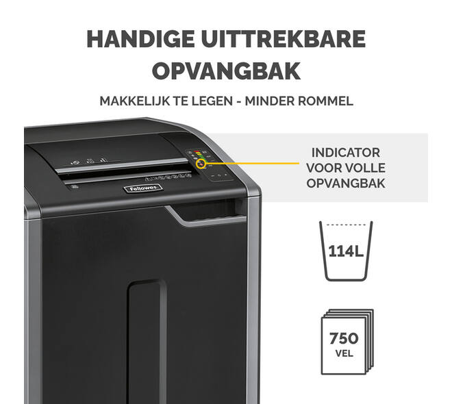 Papiervernietiger Fellowes Powershred 425I stroken 5,8mm