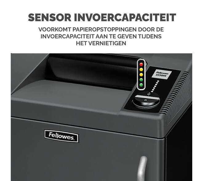Papiervernietiger Fellowes Fortishred 3250HS snippers 0,8x5mm