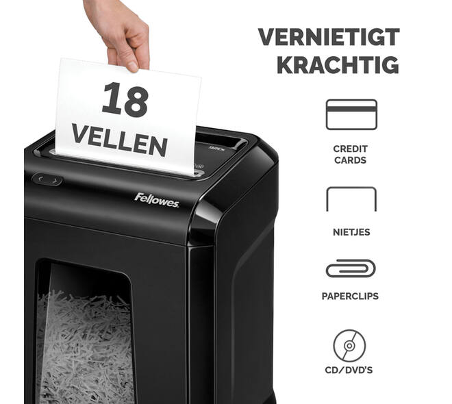 Papiervernietiger Fellowes Powershred 92CS snippers 4x38mm