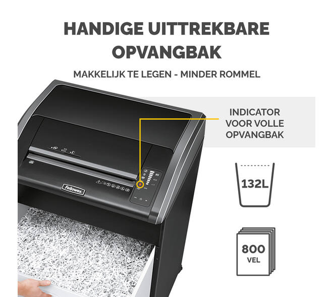 Papiervernietiger Fellowes Powershred 485I stroken 5,8mm