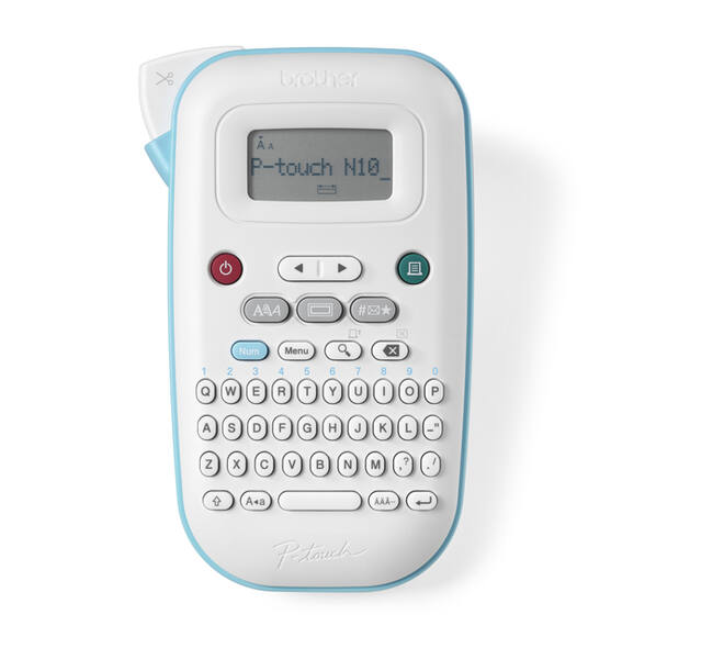 Labelprinter Brother P-touch Btag PT-N10 draagbaar qwerty 12mm wit