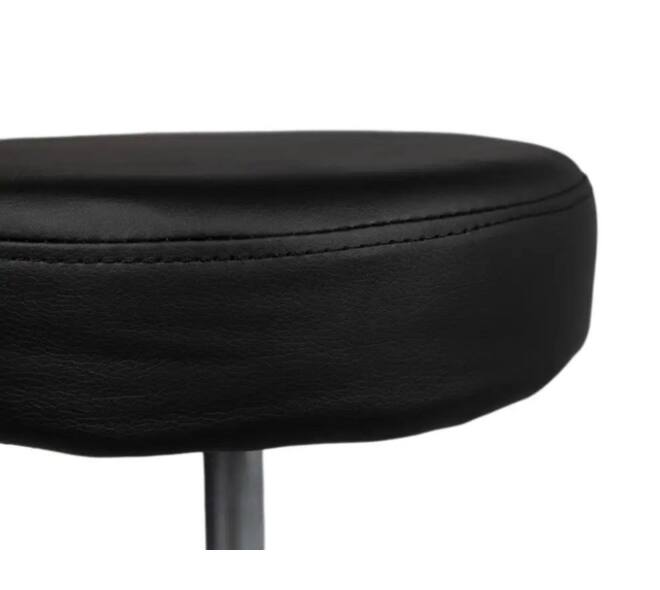 Tabouret kruk Office hoog met gasveer harde wielen zw