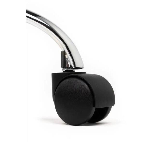 Tabouret kruk Office standaard met gasveer harde wielen zw