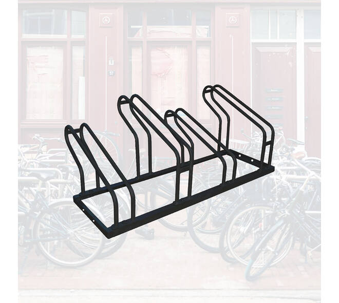 Fietsenrek BRASQ  4 fietsen BS400 zwart