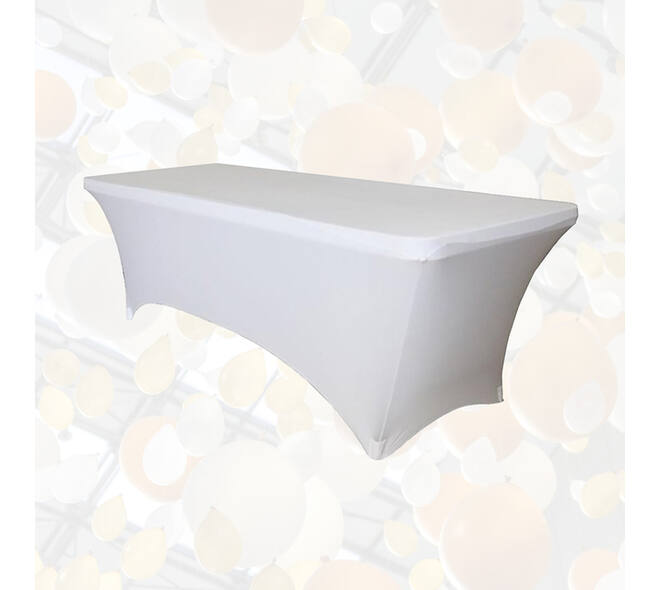 Tafelrok BRASQ 183x76x74cm wit