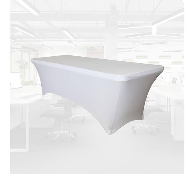 Tafelrok BRASQ 183x76x74cm wit