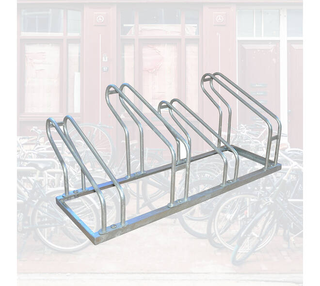 Fietsenrek BRASQ  4 fietsen BS400 zilver