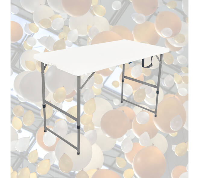 Vouwtafel BRASQ 120x60x74cm FC120 wit