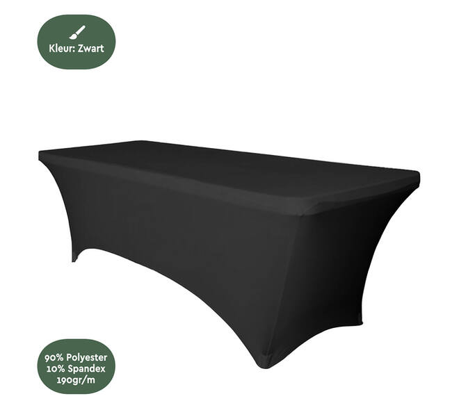 Tafelrok BRASQ 183x76x74cm zwart