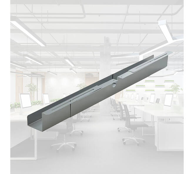 Kabelgoot BRASQ verstelbaar 75-150cm CT100 zilver