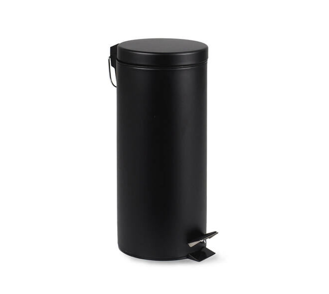 Pedaalemmer BRASQ 30 liter zwart