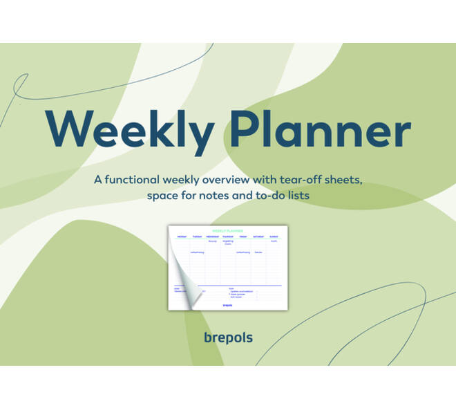 Planner Brepols Weekly A4 7dagen/1pagina horizontaal assorti