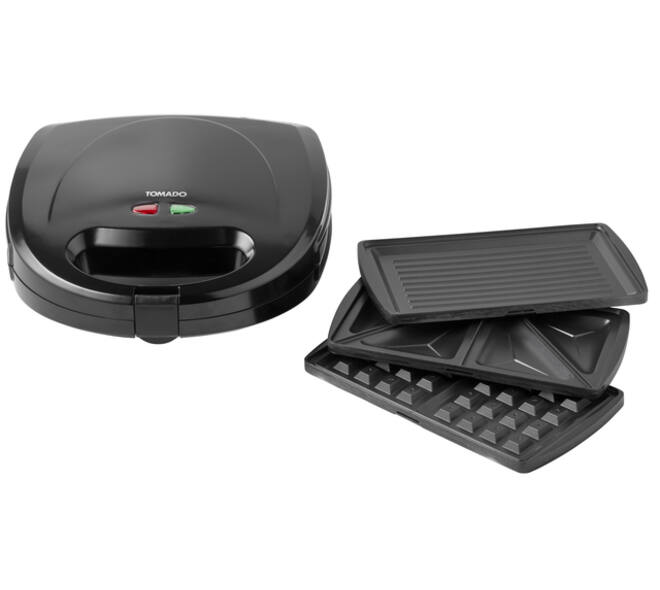 Multigrill Tomado 3 in 1 zwart