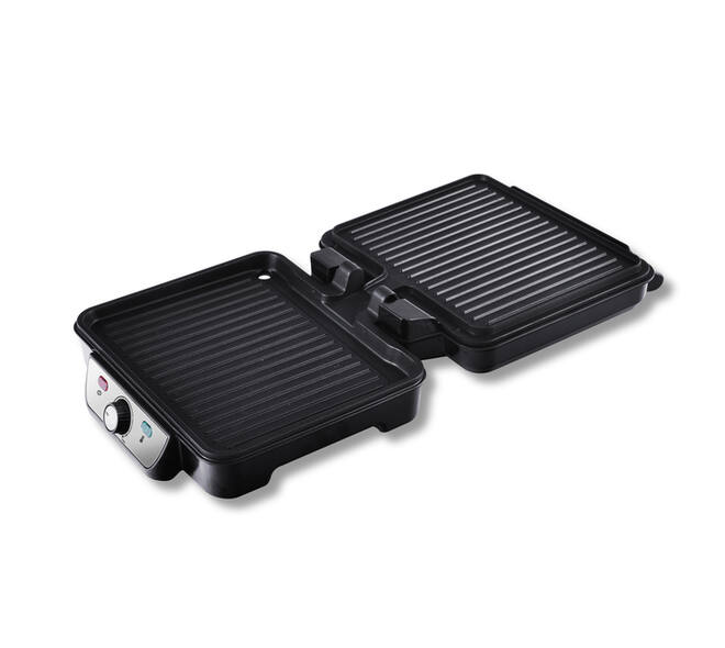 Contactgrill Inventum 1800 Watt zwart/RVS