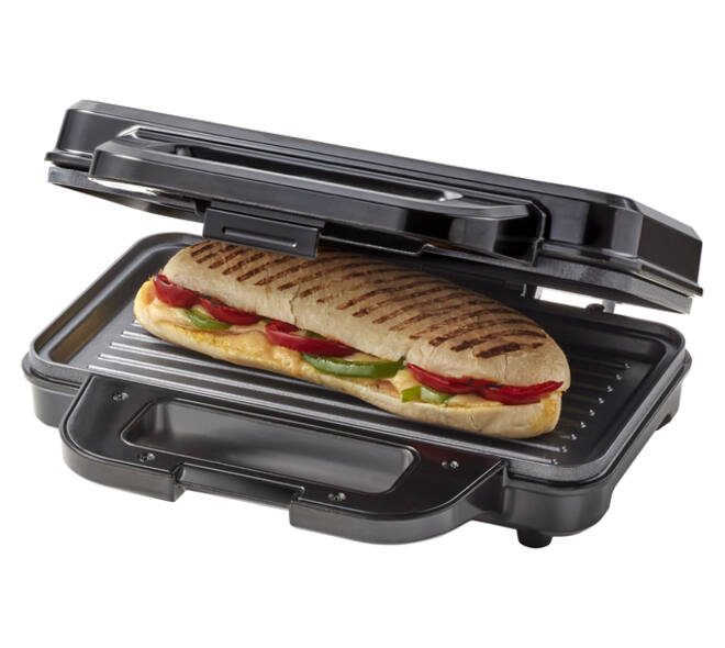 Panini grill Tomado zwart/RVS