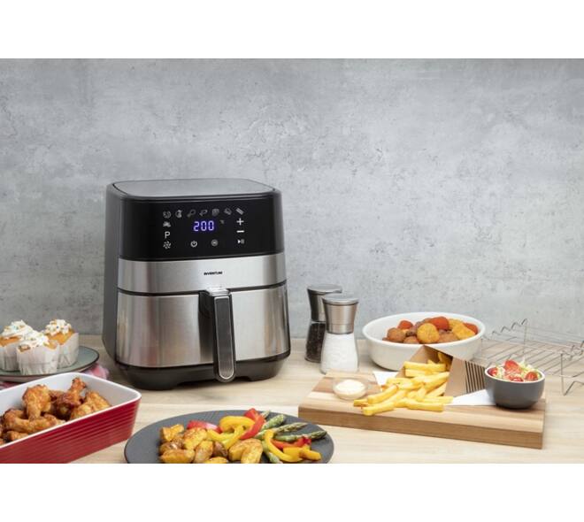 Airfryer Inventum 5 liter zwart/RVS