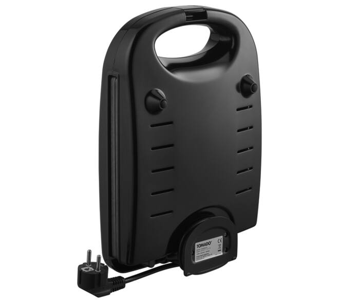 Tosti apparaat Tomado XXL 1200 Watt zwart