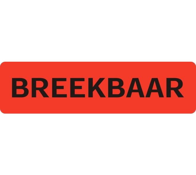 Waarschuwingsetiket IEZZY breekbaar 75mmx20mm 500 stuks