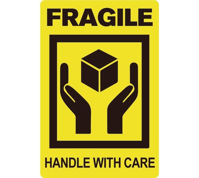 Waarschuwingsetiket IEZZY fragile handle with care 50,8mmx76,2mm 200st