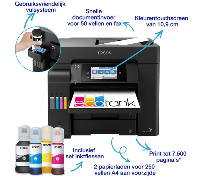 Multifunctional inktjet printer Epson Ecotank ET-5805