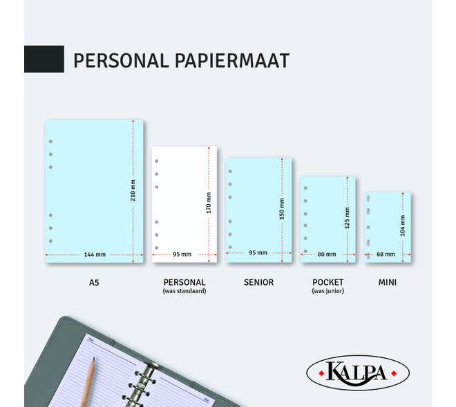 Agendavulling 2027 Kalpa Personal jaardoos 7dagen/2pagina's