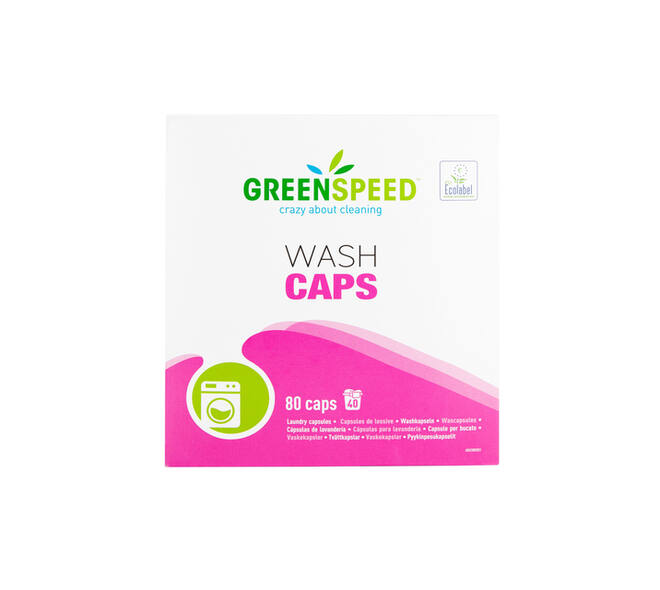 Wasmiddel Greenspeed Wash Caps universeel 80 stuks