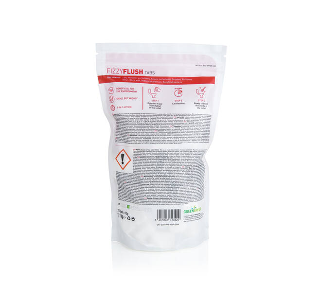 Toiletreinigingstablet Greenspeed Fizzy Flush 15g 75 stuks