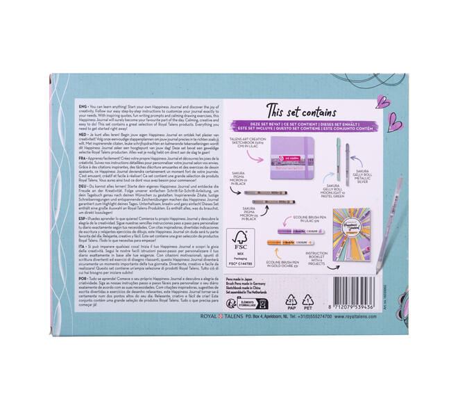 Happiness Journal Set Royal Talens 8-delig