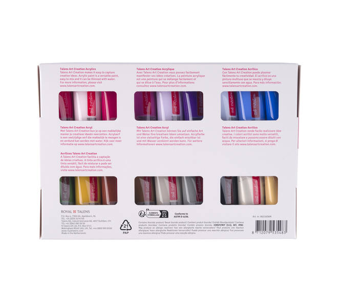 Acrylverf Talens Art Creation assorti 36 tubes à 12ml