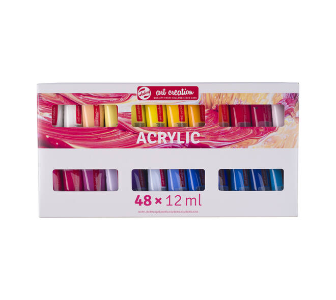 Acrylverf Talens Art Creation assorti 48 tubes à 12ml