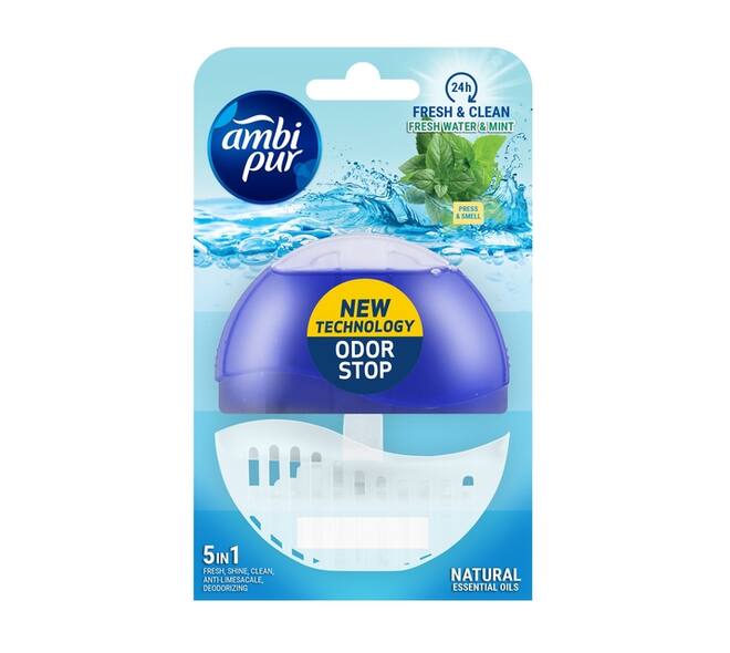 Toiletblok Starterkit Ambi Pur Fresh Water & Mint 55ml