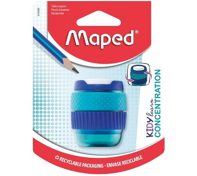 Puntenslijper Maped Kidy Learn Concentration 1-gaats blauw