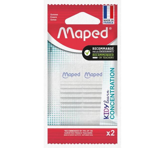 Gum Maped Kidy Learn Concentration set à 2 stuks wit