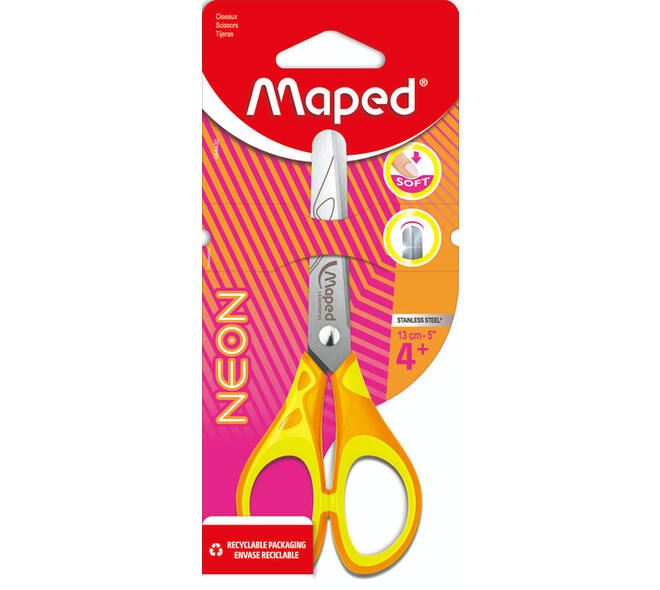 Kinderschaar Maped Neon 13cm assorti