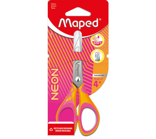 Kinderschaar Maped Neon 13cm assorti