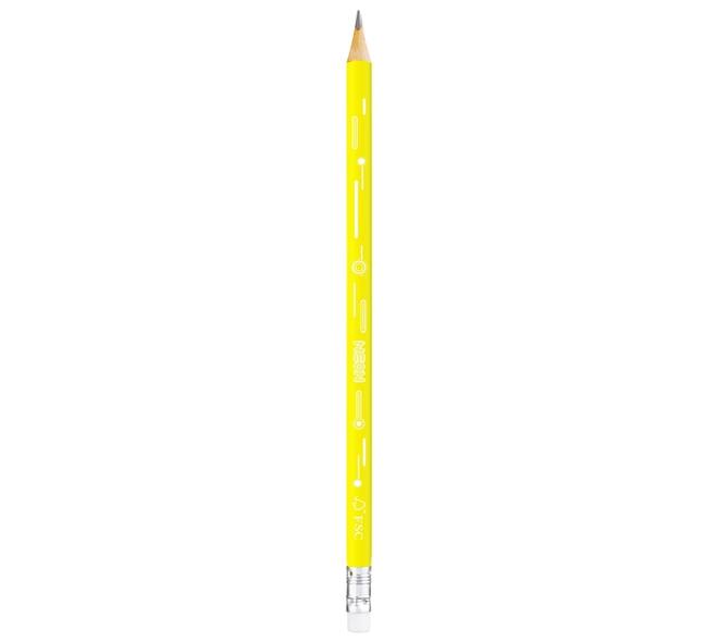 Potlood Maped Neon met gum pot à 72 stuks assorti
