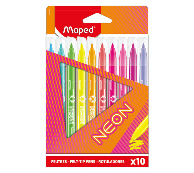 Viltstift Maped Neon set à 10 kleuren