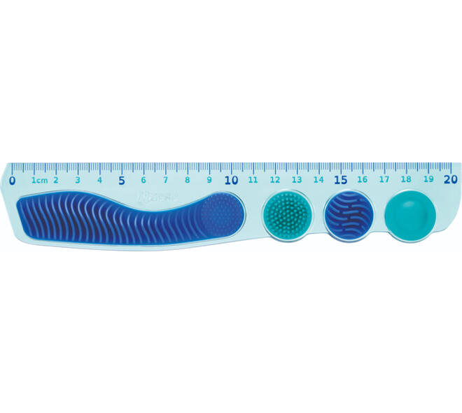 Liniaal Maped Kidy Learn Concentration 20 cm blauw