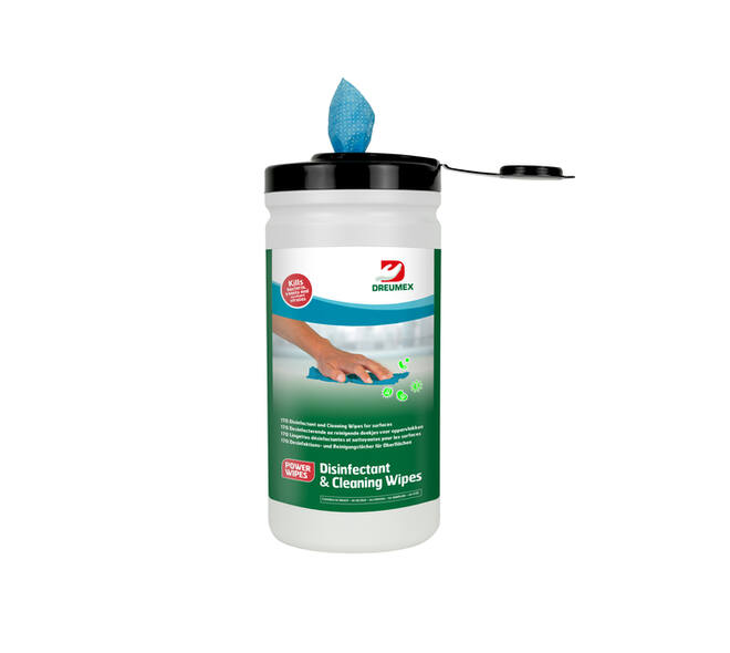 Desinfectiedoekjes Dreumex Disinfectant & Cleaning bus 170 stuks blauw