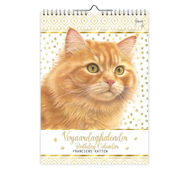 Verjaardagskalender Franciens Katten "Jeroen" A4