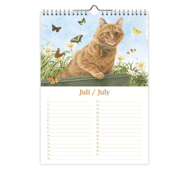 Verjaardagskalender Franciens Katten "Jeroen" A4