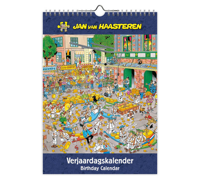 Verjaardagskalender Jan van Haasteren A4