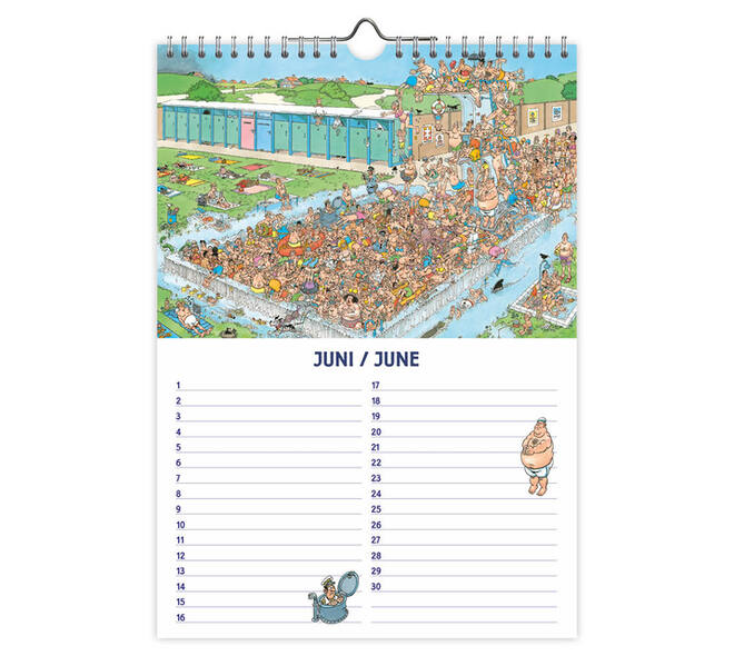 Verjaardagskalender Jan van Haasteren A4