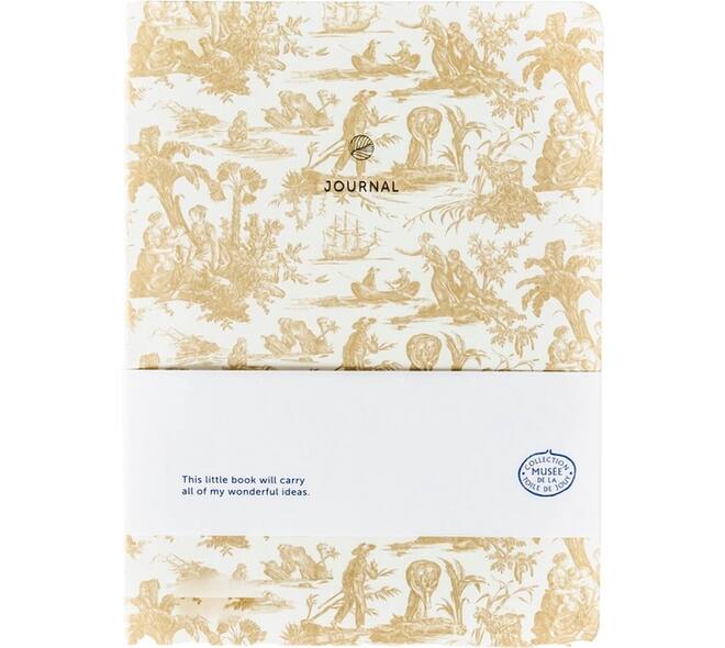 Notitieboek A5 Toile de Jouy ecru A-J